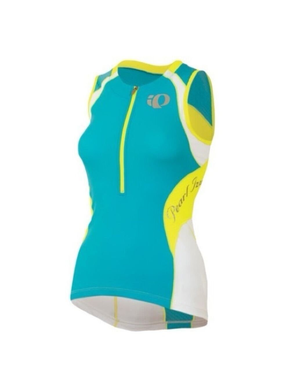 Pearl Izumi Elite In-R-Cool Tri Jersey Sleeveless Cycling Running Top 1/2 Zip, L